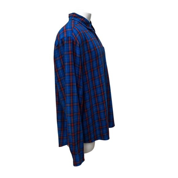 Marmot Shirt Sz XXL Blue Red Plaid Button Up Flannel Casual Utility Normcore - Picture 6 of 12